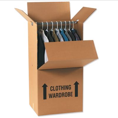 kopen DIY Verhuizende kast Kartonnen doos met versterkte kleding hanger paal online manufacture
